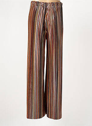 Pantalon large taille normale taille normale orange LEO & UGO femme