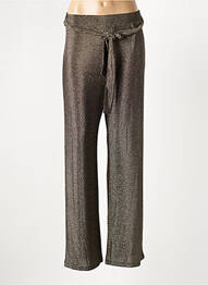 Pantalon large taille normale taille normale or HBT femme