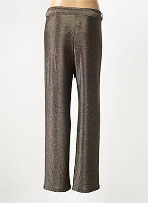 Pantalon large taille normale taille normale or HBT femme