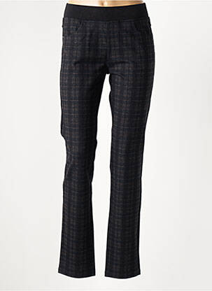 Pantalon slim taille élastique noir BARILOCHE femme