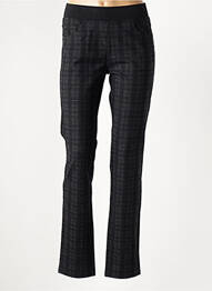 Pantalon slim taille élastique noir BARILOCHE femme