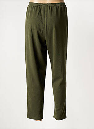 Pantalon slim taille élastique taille normale vert FRANCK ANNA femme