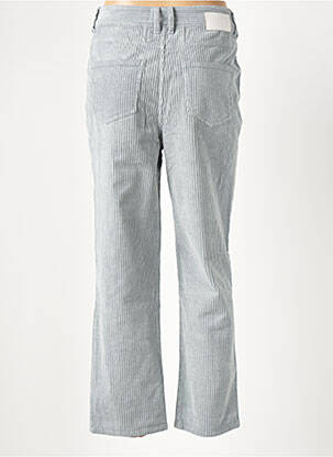 Pantalon droit fermeture zippée sous rabat boutonné taille normale gris RECOVER C.C. femme