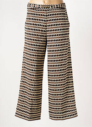 Pantalon large poches taille normale marron SURKANA femme
