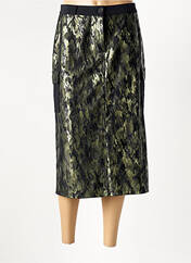 Jupe mi-longue vert HBT pour femme seconde vue