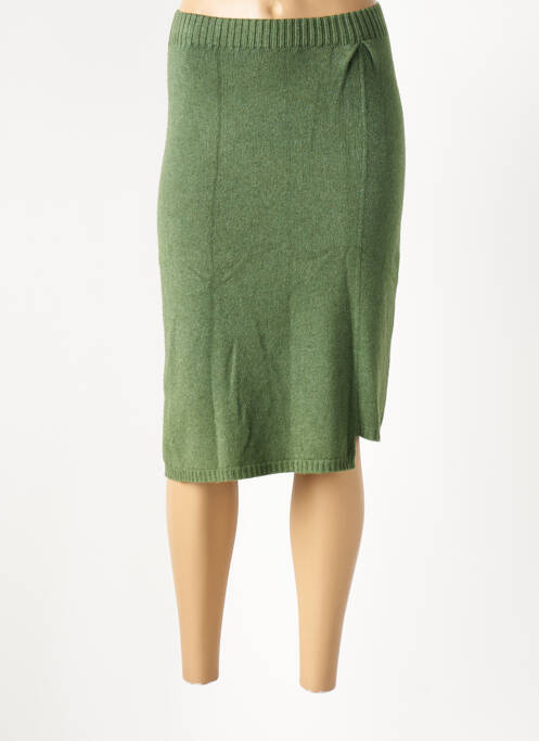 Jupe mi-longue vert CARTA LIBERA pour femme
