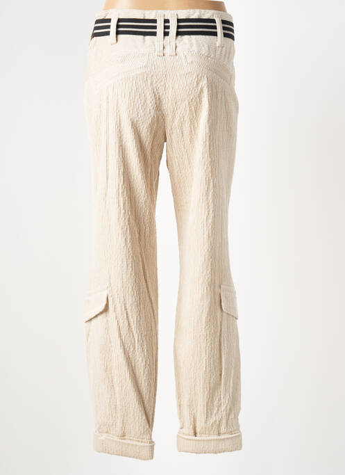 Pantalon droit beige BEATE HEYMANN pour femme