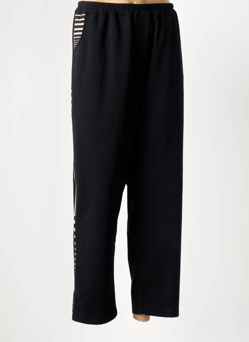 Pantalon large noir FRANCK ANNA pour femme