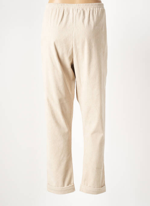 Pantalon slim beige FRANCK ANNA pour femme