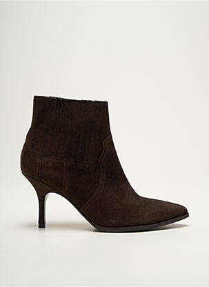 Bottines/boots nubuck talon de 7 à 9cm marron KENNEL UND SCHMENGER femme