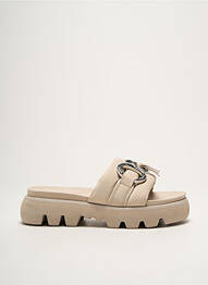 Mules/sabots bout ouvert talon de 4 à 6cm beige KENNEL UND SCHMENGER femme