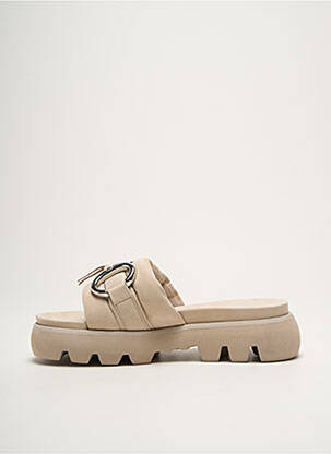 Mules/sabots bout ouvert talon de 4 à 6cm beige KENNEL UND SCHMENGER femme