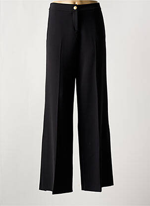Pantalon large fermeture zippée sous rabat boutonné taille normale noir NENETTE femme