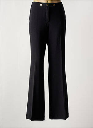 Pantalon large fermeture zippée sous rabat boutonné taille normale noir NENETTE femme