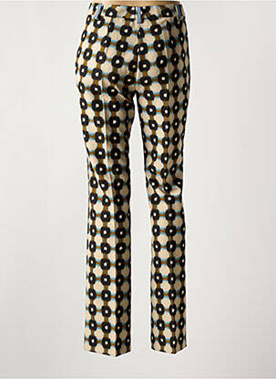 Pantalon slim tissage popeline taille normale vert MALIPARMI femme