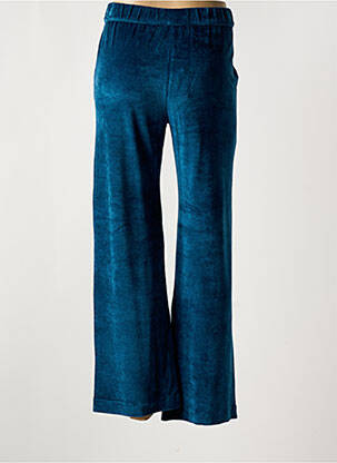 Pantalon large poches taille normale bleu MAJESTIC FILATURES femme