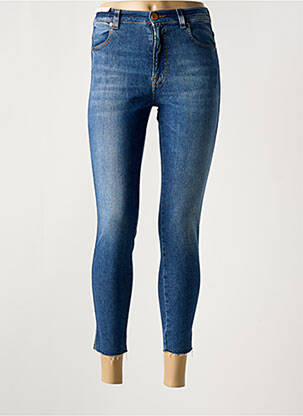 Pantalon 7/8 stretch taille normale bleu PT TORINO femme