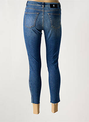 Pantalon 7/8 stretch taille normale bleu PT TORINO femme