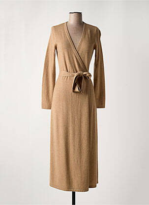 Robe longue marron DIANE VON FURSTENBERG pour femme