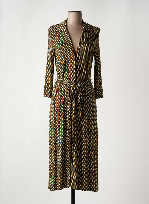 Robe longue marron SIYU pour femme