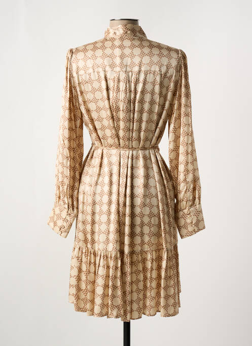 Robe mi-longue beige NENETTE pour femme