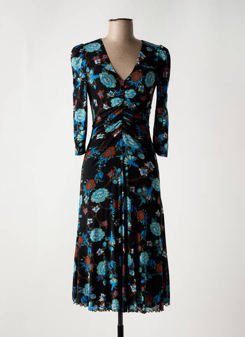 Robe mi-longue bleu DIANE VON FURSTENBERG pour femme