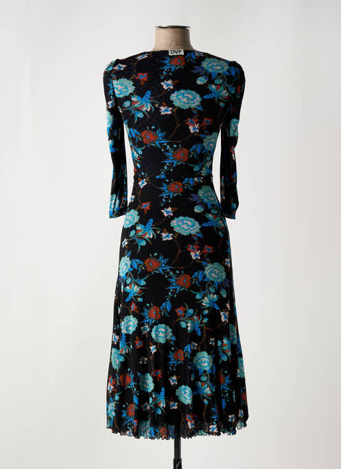 Robe mi-longue bleu DIANE VON FURSTENBERG pour femme