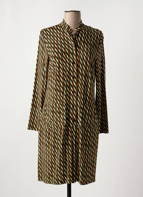 Robe mi-longue marron SIYU pour femme