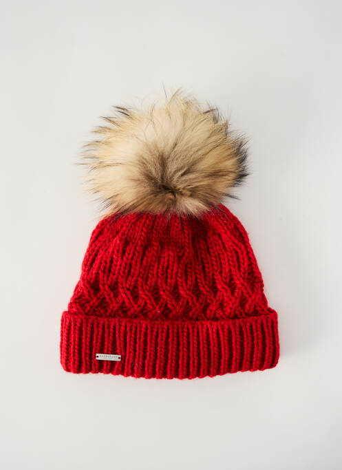 Bonnet rouge SEEBERGER pour femme
