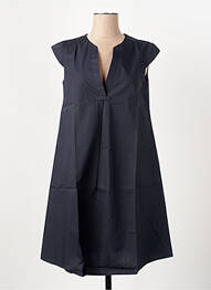 Robe mi-longue manches courtes manches courtes bleu LE BOUDOIR D'EDOUARD femme
