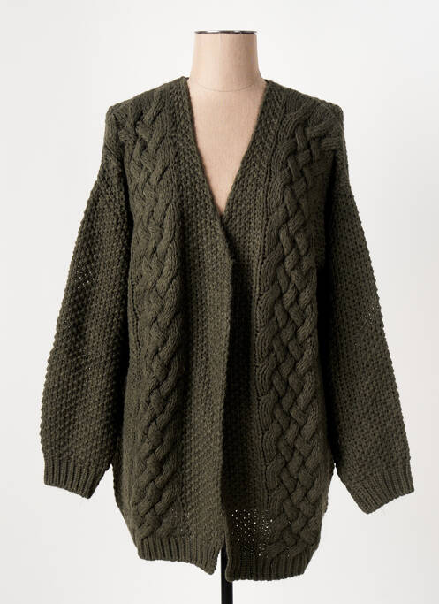 Gilet manches longues vert LE BOUDOIR D'EDOUARD pour femme