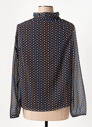 Blouse légère et transparente manches longues bleu LE BOUDOIR D'EDOUARD femme
