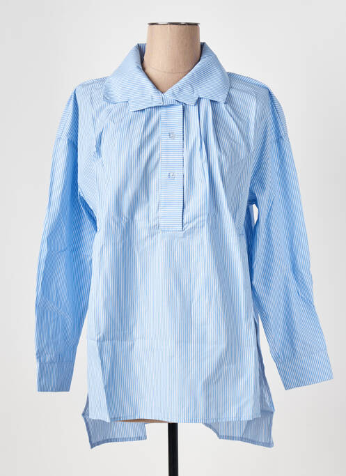 Tunique manches longues bleu LE BOUDOIR D'EDOUARD pour femme