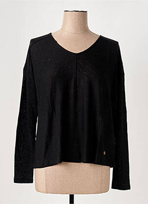 T-shirt manches longues manches longues noir LE BOUDOIR D'EDOUARD femme