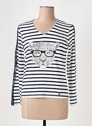 T-shirt bleu LE BOUDOIR D'EDOUARD pour femme