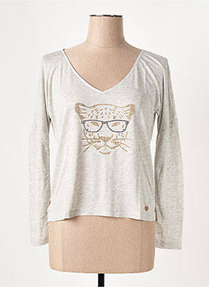 T-shirt gris LE BOUDOIR D'EDOUARD pour femme