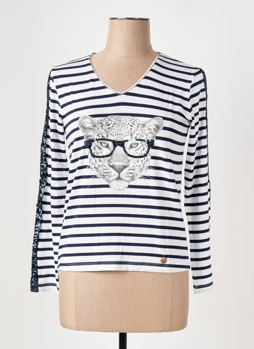 T-shirt bleu LE BOUDOIR D'EDOUARD pour femme