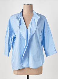Blouse manches 3/4 manches 3/4 bleu LE BOUDOIR D'EDOUARD femme