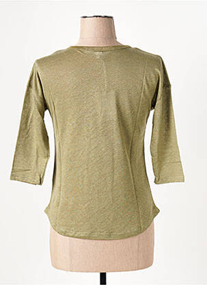 T-shirt manches 3/4 manches 3/4 vert LE BOUDOIR D'EDOUARD femme