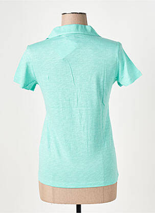 Polo stretch manches courtes vert LE BOUDOIR D'EDOUARD femme