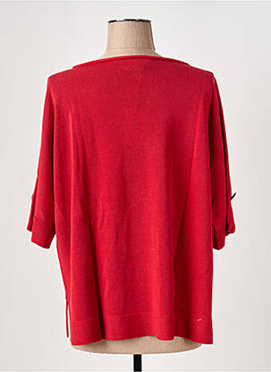 Pull col bateau manches 3/4 rouge LE BOUDOIR D'EDOUARD femme