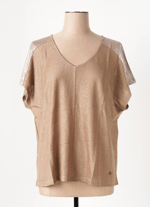 T-shirt marron LE BOUDOIR D'EDOUARD pour femme