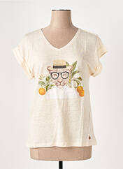 T-shirt beige LE BOUDOIR D'EDOUARD pour femme seconde vue