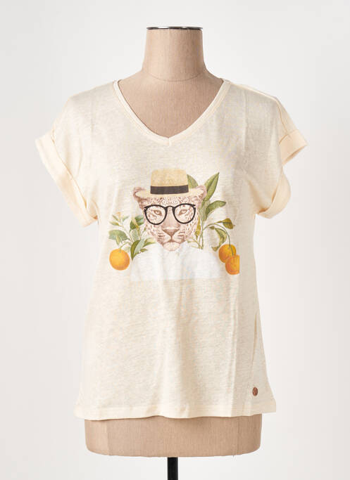 T-shirt beige LE BOUDOIR D'EDOUARD pour femme