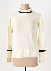 Pull col roulé beige LE BOUDOIR D'EDOUARD pour femme seconde vue