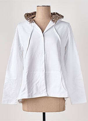 Veste casual poches blanc LE BOUDOIR D'EDOUARD femme