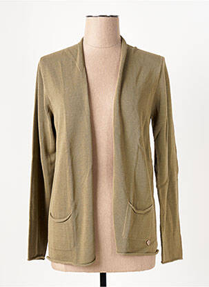 Gilet manches longues stretch vert LE BOUDOIR D'EDOUARD femme