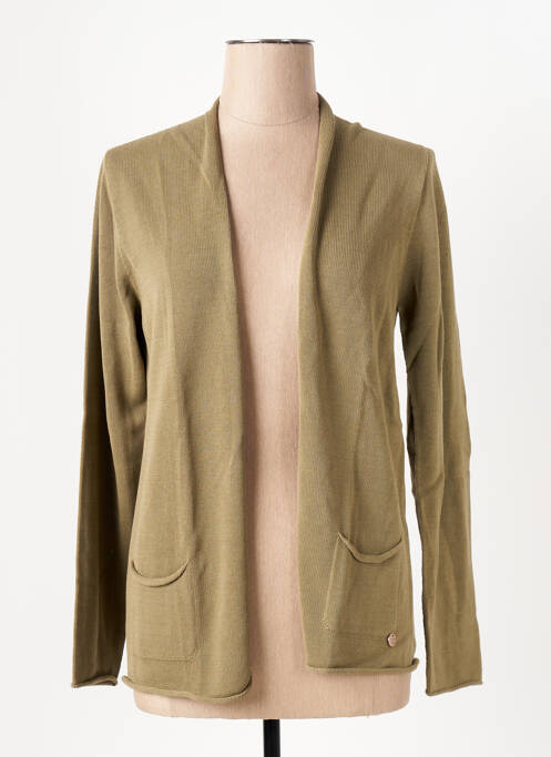 Gilet manches longues vert LE BOUDOIR D'EDOUARD pour femme