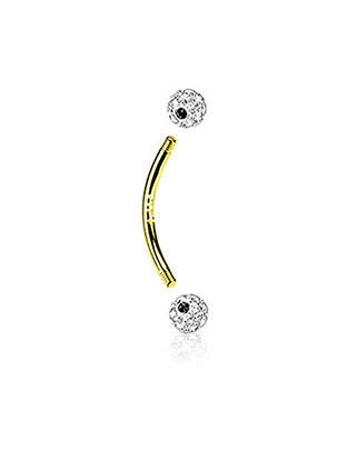 Piercing ornement oxyde de zirconium or TATA GISELE femme