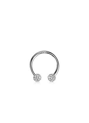 Piercing ornement oxyde de zirconium argent TATA GISELE femme